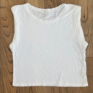Final Touch Women’s White Sleeveless Slub Tank Top Size X-Small